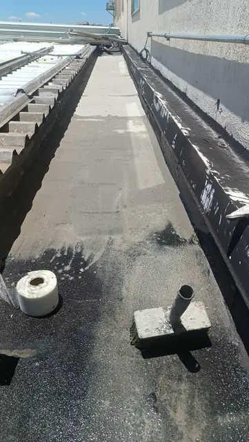 Impermeabilização de calha com manta